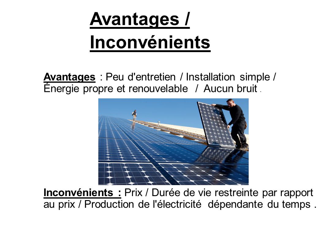 découvrez les nombreux avantages des panneaux solaires : une solution durable pour réduire vos factures d'énergie, minimiser votre empreinte carbone et augmenter la valeur de votre propriété. informez-vous sur les économies à long terme et les bénéfices environnementaux des énergies renouvelables.