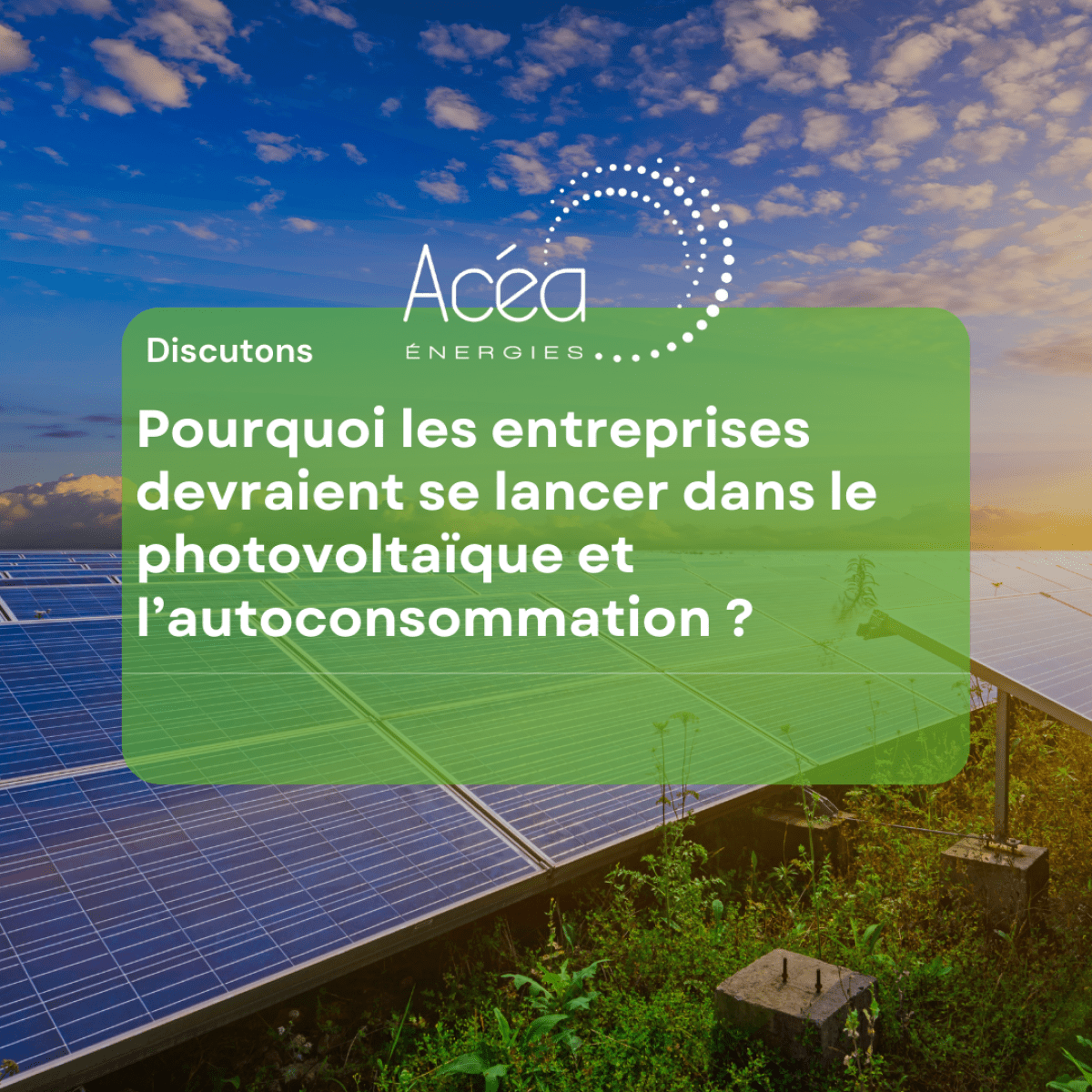 découvrez comment l'énergie photovoltaïque peut transformer votre entreprise en une entité plus durable et économiquement avantageuse. explorez les avantages fiscaux, les réductions de coûts énergétiques et l'impact positif sur l'environnement grâce à des solutions solaires adaptées à vos besoins.