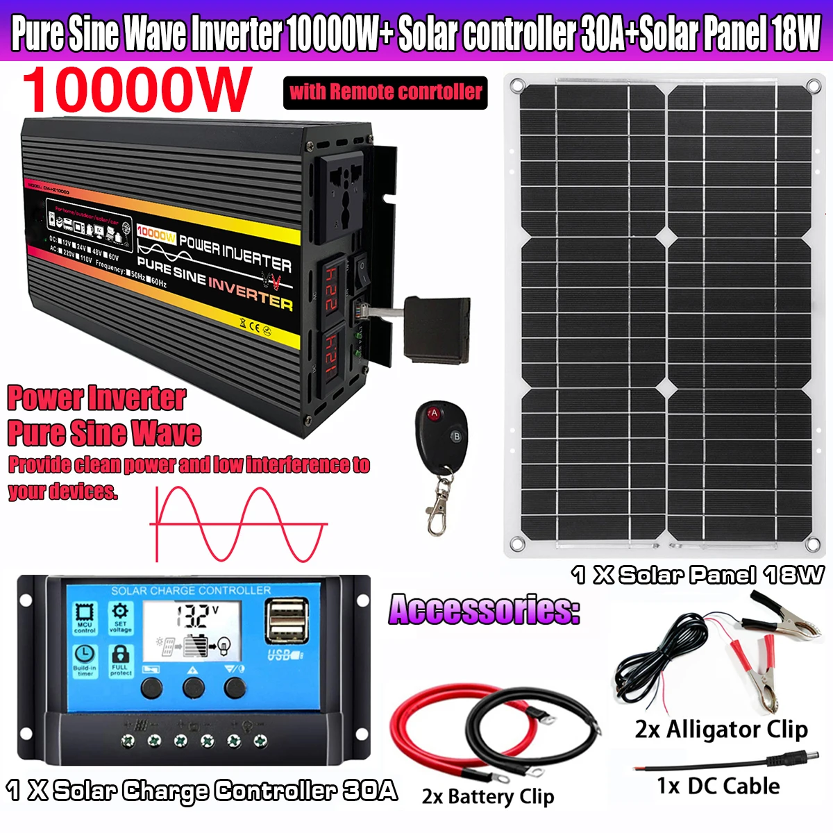 découvrez notre kit solaire 10000w, la solution idéale pour produire de l'énergie renouvelable et réduire vos factures d'électricité. facile à installer et performant, ce kit vous permettra d'alimenter vos appareils électriques tout en préservant l'environnement. profitez d'une autonomie énergétique grâce à notre technologie de pointe.