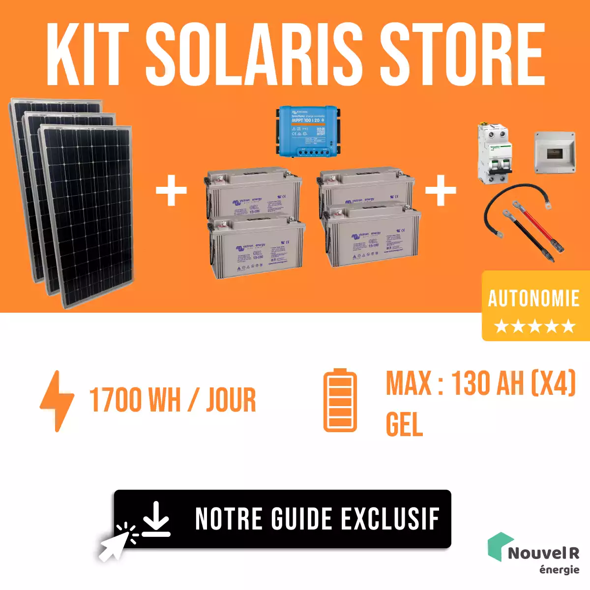découvrez notre kit solaire autonome, une solution idéale pour produire votre propre électricité grâce à l'énergie solaire. parfait pour les voyages, le camping ou les situations d'urgence, ce système tout-en-un vous permet de profiter d'une énergie durable et sans tracas.