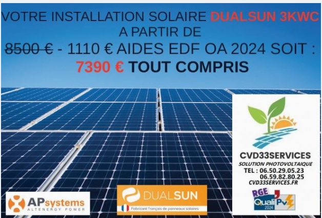 découvrez nos offres attractives de panneaux solaires et transformez votre consommation d'énergie. profitez d'une solution écologique et économique pour réduire vos factures et contribuer à la préservation de l'environnement. comparez nos produits et choisissez l'installation qui correspond à vos besoins.