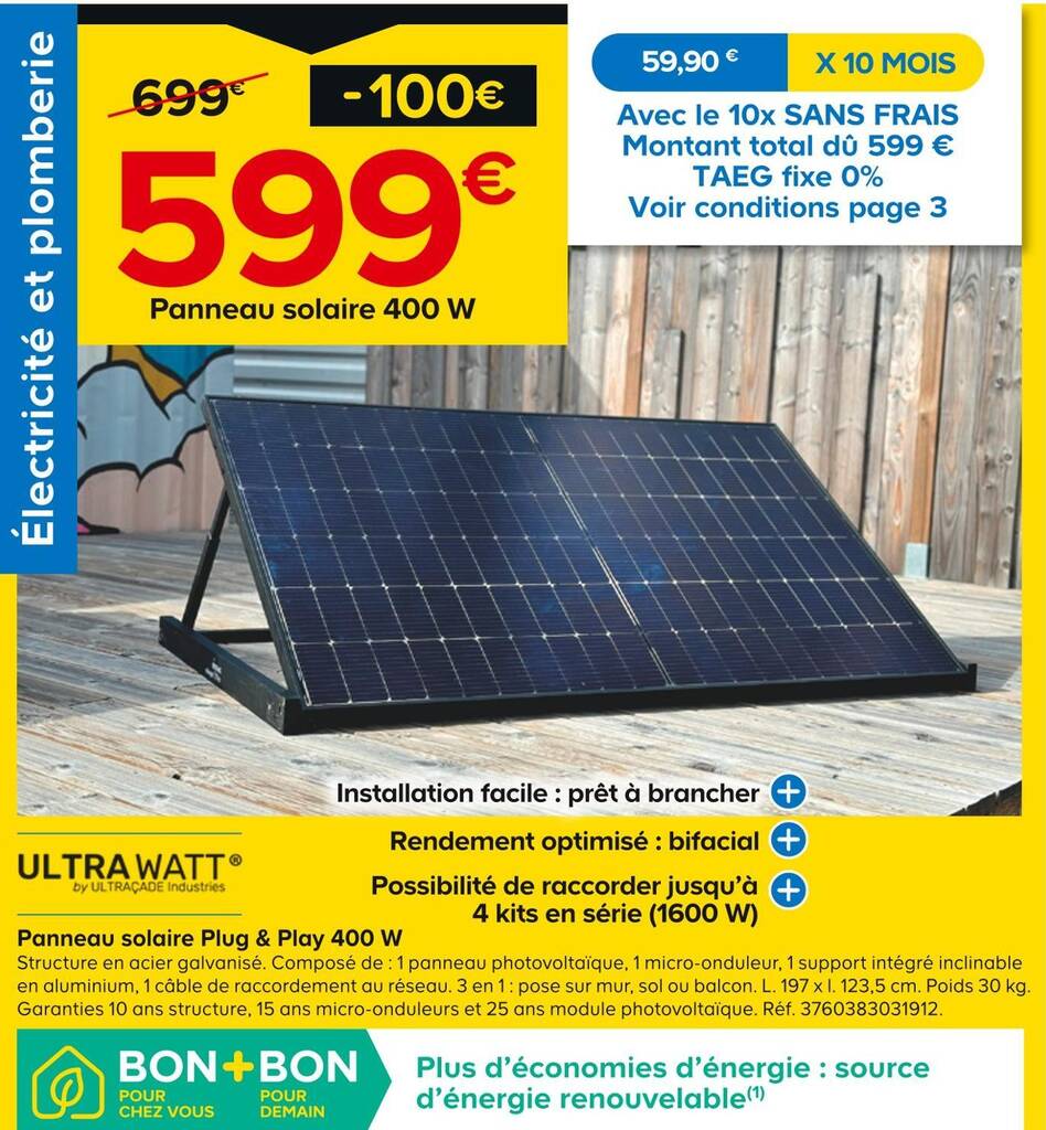 découvrez nos incroyables promotions sur les panneaux solaires ! profitez d'offres exclusives pour réduire votre facture d'énergie et contribuer à la protection de l'environnement. économisez tout en investissant dans un avenir durable grâce à nos solutions solaires à prix réduits.