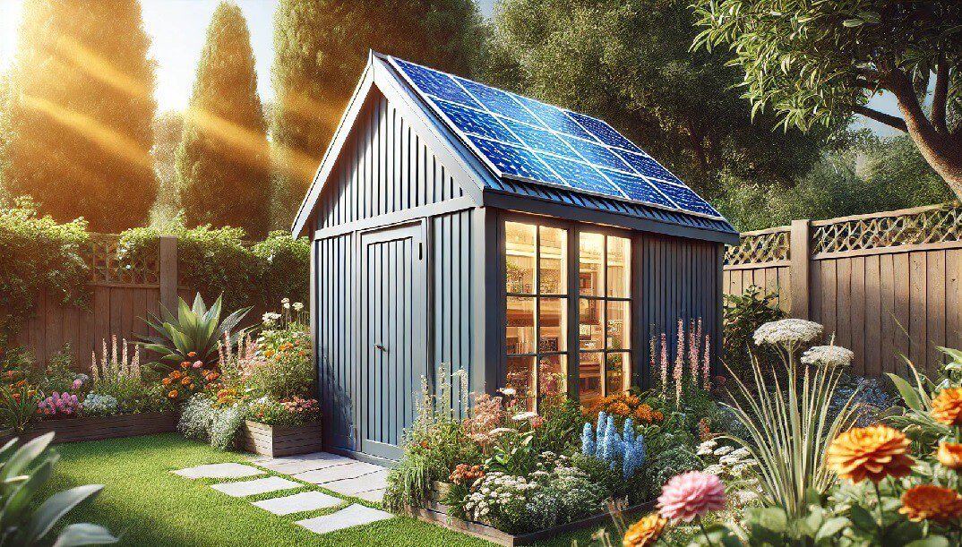 découvrez notre abri de jardin solaire, une solution écologique et moderne pour ranger vos outils de jardinage tout en bénéficiant d'une source d'énergie renouvelable. alliant design et fonctionnalité, cet abri est idéal pour les passionnés de jardinage soucieux de l'environnement.