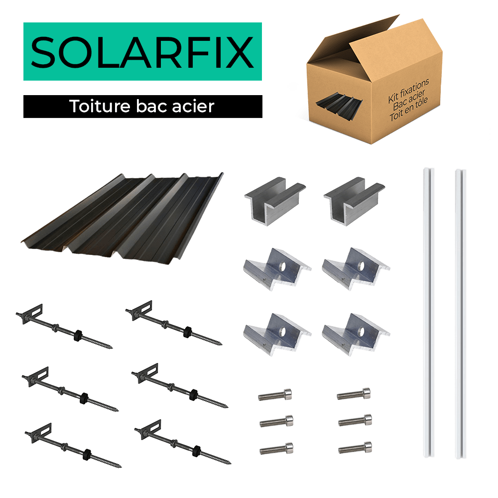 découvrez notre kit de fixation pour panneaux solaires sur bac acier, conçu pour une installation facile et sécurisée. idéal pour maximiser l’efficacité de vos panneaux solaires tout en garantissant leur durabilité. parfait pour les professionnels et les particuliers souhaitant opter pour des solutions d’énergie renouvelable.