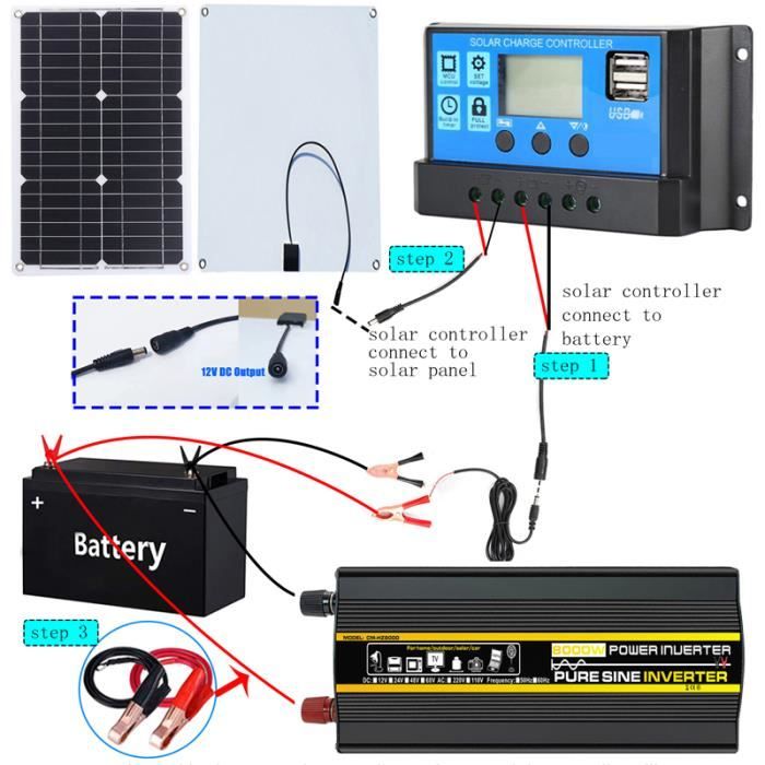 découvrez notre kit panneau solaire de 6000w, idéal pour transformer l'énergie solaire en électricité. parfait pour les particuliers et les professionnels, ce kit performant et durable vous permet de réduire vos factures d'énergie tout en contribuant à la protection de l'environnement. facile à installer, il comprend tous les éléments nécessaires pour une mise en place rapide et efficace.