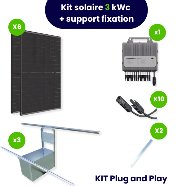 découvrez notre kit panneau solaire complet, idéal pour une transition énergétique réussie. profitez de l'énergie renouvelable à domicile tout en réduisant vos factures d'électricité. facile à installer et adapté à tous vos besoins, ce kit est la solution parfaite pour une indépendance énergétique durable.