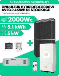 découvrez notre kit solaire 2000w, idéal pour une autonomie énergétique optimale. profitez d'une source d'énergie renouvelable et écologique pour vos besoins quotidiens, que ce soit à la maison ou en camping. facile à installer et performant, ce kit vous permet de réduire votre empreinte carbone tout en réalisant des économies sur votre facture d'électricité.