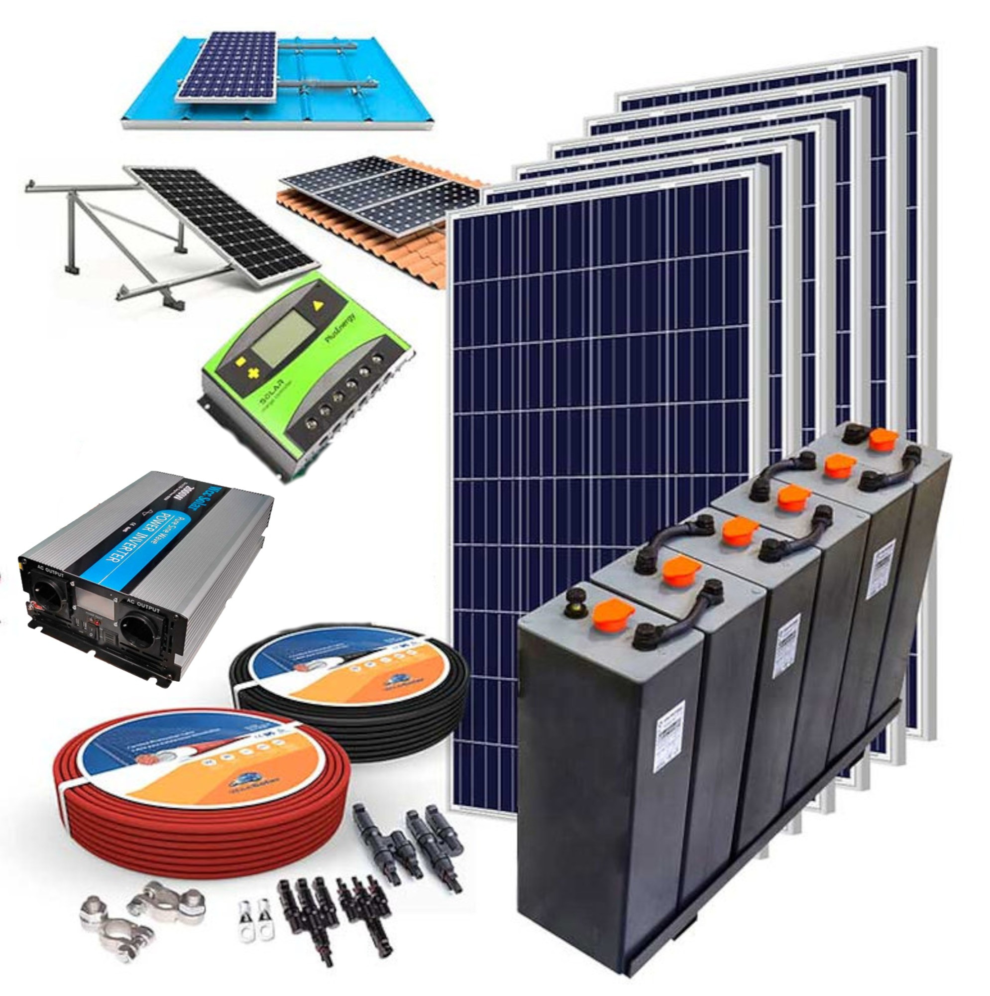 découvrez notre kit solaire 3000w équipé d'une batterie lithium hautes performances, idéal pour fournir une énergie renouvelable et fiable pour vos besoins domestiques ou extérieurs. profitez d'une installation simple, d'une autonomie prolongée et d'une solution écologique pour vos projets d'énergie solaire.