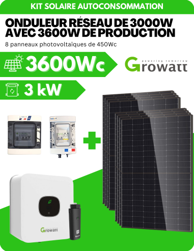 découvrez notre kit solaire 3000w, une solution rentable et écologique pour vos besoins énergétiques. idéal pour réduire vos factures d'électricité tout en contribuant à la protection de l'environnement. optez pour une énergie renouvelable et profitez de revenus grâce à la revente de surplus d'électricité.