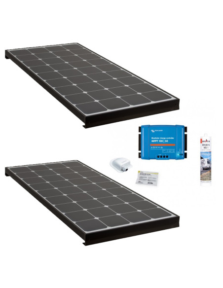 découvrez notre kit solaire camping-car de 300w, idéal pour vos aventures en plein air. profitez d'une autonomie énergétique optimale grâce à des panneaux solaires performants, conçus pour recharger vos appareils et fonctionner vos équipements sans souci. parfait pour les amateurs de camping et de voyages sur la route, ce kit est facile à installer et vous offre une solution verte et durable pour vos besoins énergétiques.