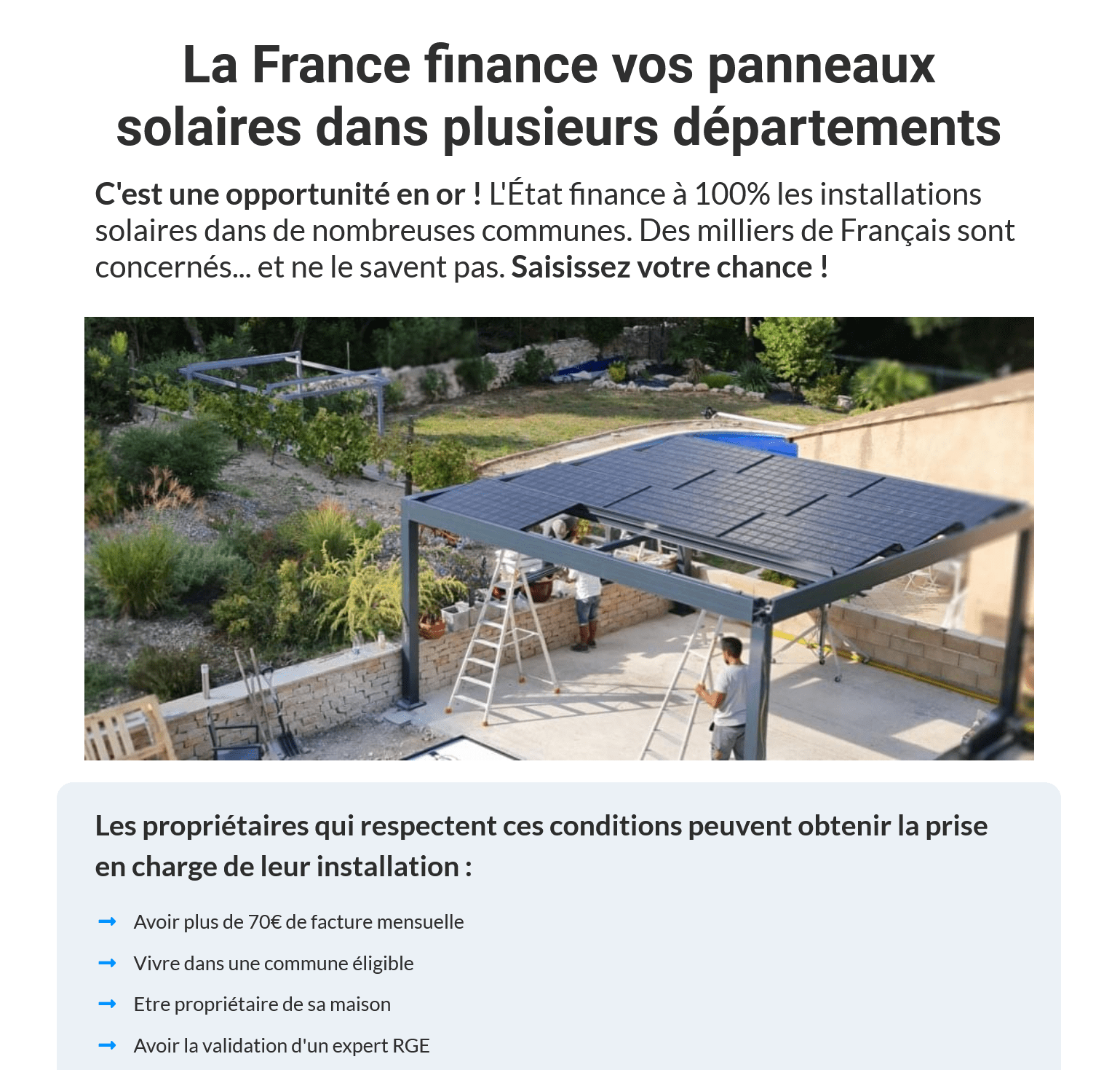 découvrez nos offres exceptionnelles de panneaux solaires ! profitez d'économies d'énergie tout en contribuant à la préservation de l'environnement. comparez nos produits et trouvez la solution adaptée à vos besoins pour une transition énergétique efficace.