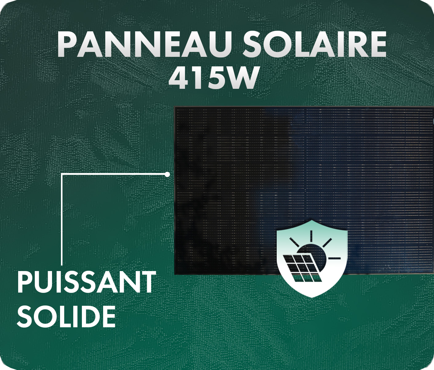 découvrez notre panneau solaire puissant, conçu pour maximiser la production d'énergie tout en s'intégrant harmonieusement à votre environnement. idéal pour réduire votre facture d'électricité et adopter une solution durable, ce panneau offre une efficacité inégalée et une installation facile.