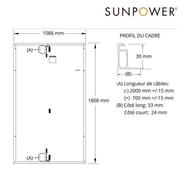 découvrez les dimensions du panneau solaire sunpower de 500w, conçu pour optimiser la production d'énergie tout en s'adaptant à vos besoins d'installation. idéal pour les projets résidentiels et commerciaux, ce panneau allie performance et efficacité.