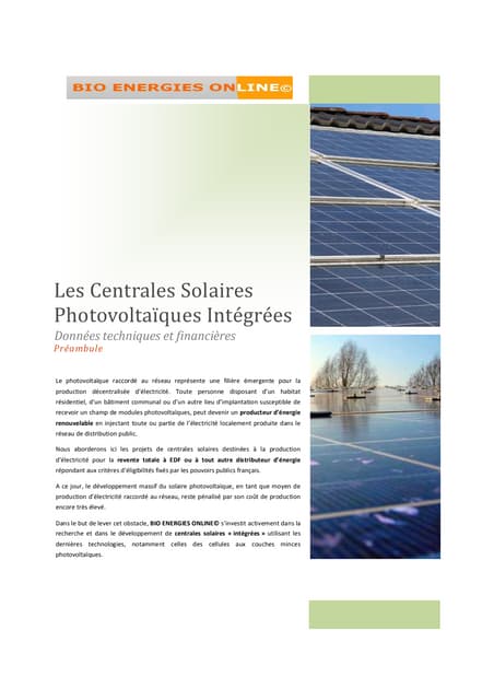 découvrez notre exposé complet sur les panneaux solaires au format pdf. informez-vous sur le fonctionnement, les avantages, et les dernières tendances de l'énergie solaire pour un avenir plus durable.