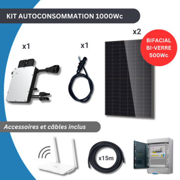 découvrez notre kit solaire 1000w pour l'autoconsommation, idéal pour réduire vos factures d'électricité et profiter d'une énergie propre et renouvelable. facile à installer, il vous permet de produire votre propre énergie tout en préservant l'environnement. optez pour une solution durable et économique dès aujourd'hui !