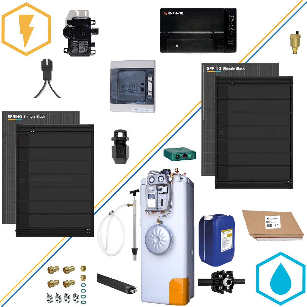 découvrez notre kit solaire d'autoconsommation, conçu pour vous permettre de produire votre propre électricité à partir de l'énergie solaire. idéal pour réduire vos factures d'énergie et contribuer à un avenir durable, ce kit comprend tout le nécessaire pour une installation simple et efficace. transformez votre maison en un espace écologique grâce à notre solution solaire accessible et performante.