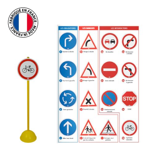 découvrez notre gamme de panneaux de signalisation adaptés à toutes vos besoins de sécurité routière. fabrication de qualité, conformité aux normes en vigueur, et une variété de designs pour une visibilité optimale sur la route. commandez dès maintenant!