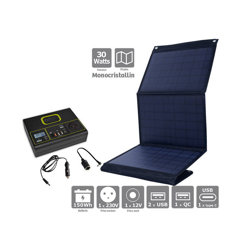 découvrez notre panneau solaire portable, une solution écologique et pratique pour recharger vos appareils en toute autonomie. léger et facile à transporter, il est parfait pour les campeurs, les randonneurs et les voyageurs. profitez de l'énergie solaire où que vous soyez!