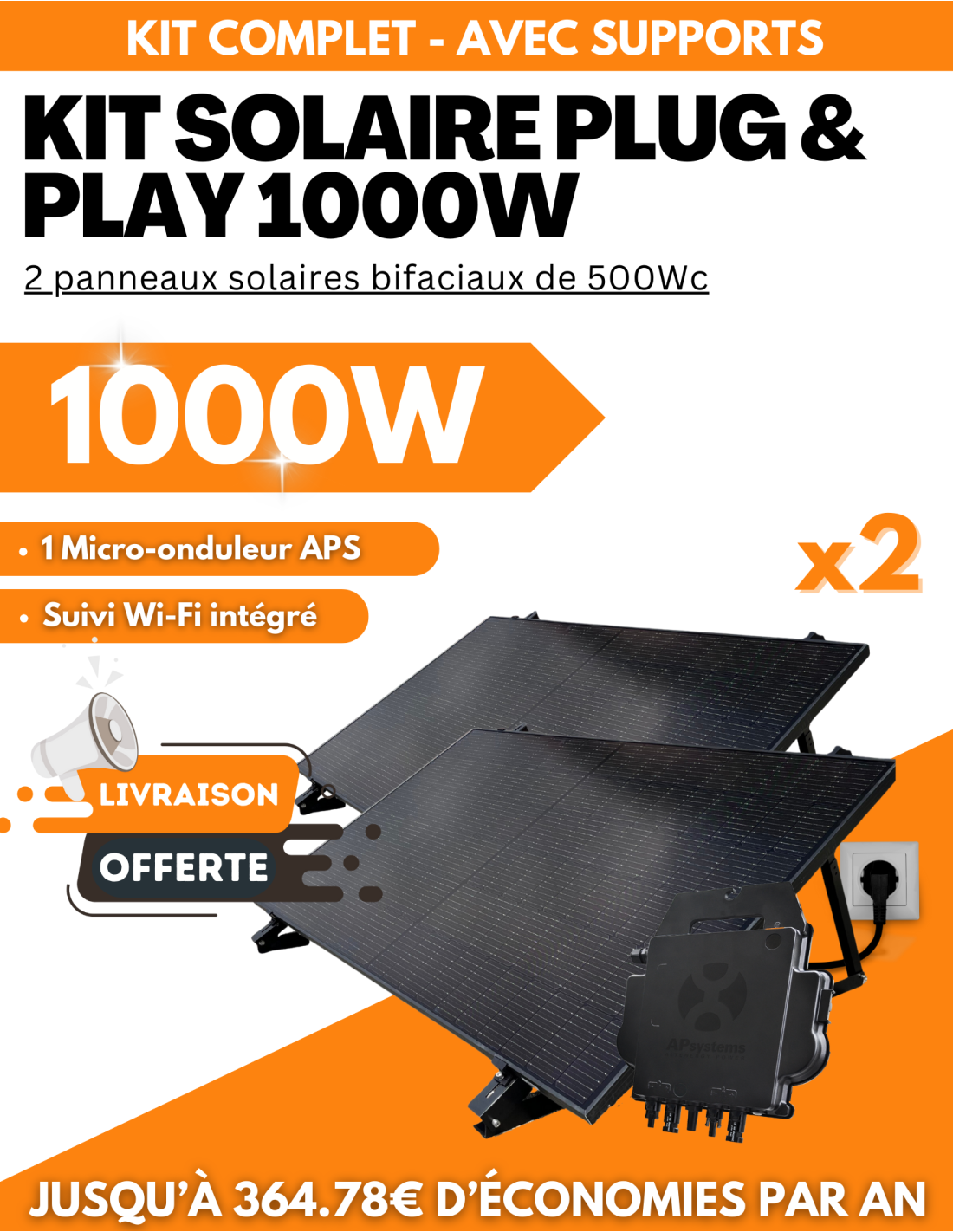 découvrez les meilleurs prix pour les kits solaires 1000w. optimisez votre production d'énergie solaire avec des offres compétitives et des équipements de qualité. idéal pour réduire vos factures d'électricité tout en respectant l'environnement.
