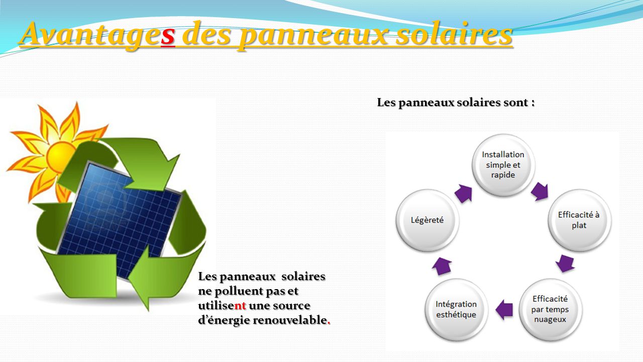 découvrez les nombreux avantages des panneaux photovoltaïques : énergie renouvelable, réduction des factures d'électricité, impact environnemental réduit, et valorisation de votre propriété. optez pour une solution durable et économique qui contribue à la transition énergétique.