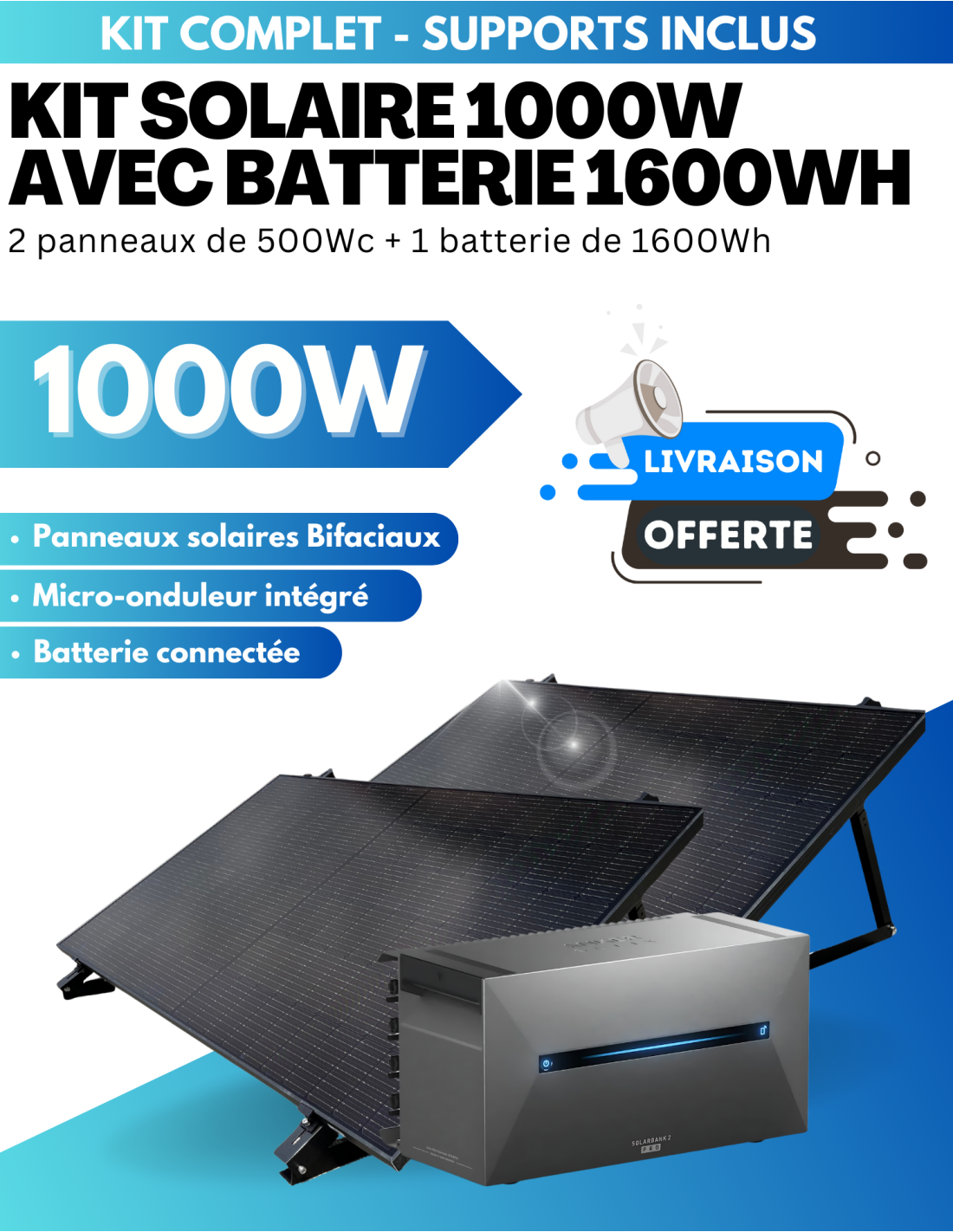 découvrez notre sélection de batteries pour panneaux solaires, conçues pour optimiser le stockage de l'énergie renouvelable et garantir un approvisionnement électrique fiable. idéales pour les maisons et les installations commerciales, nos batteries offrent des performances élevées et une durabilité exceptionnelle.