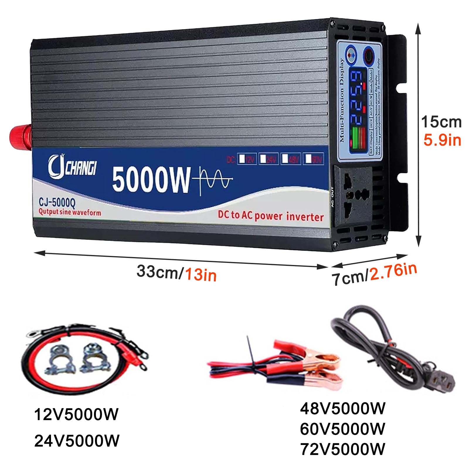 découvrez notre convertisseur solaire 5000w, la solution idéale pour transformer l'énergie solaire en électricité. parfait pour les maisons, les caravanes ou les installations industrielles, ce dispositif offre une efficacité optimale et une utilisation simplifiée. profitez d'une énergie renouvelable et réduisez votre empreinte carbone dès aujourd'hui !