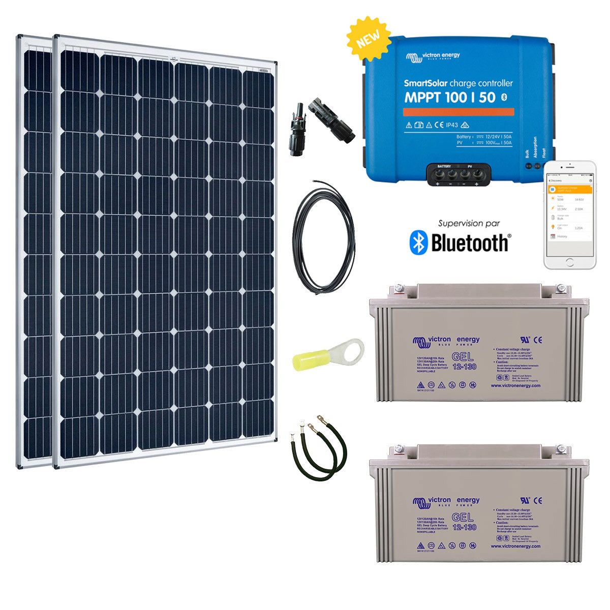 découvrez notre kit panneau solaire 12v autonome, idéal pour alimenter vos appareils en toute indépendance. profitez d'une solution énergétique durable et efficace, parfaite pour les camping-cars, les chalets ou les projets hors réseau. facile à installer et performant, ce kit transforme l'énergie solaire en électricité pour répondre à vos besoins quotidiens.