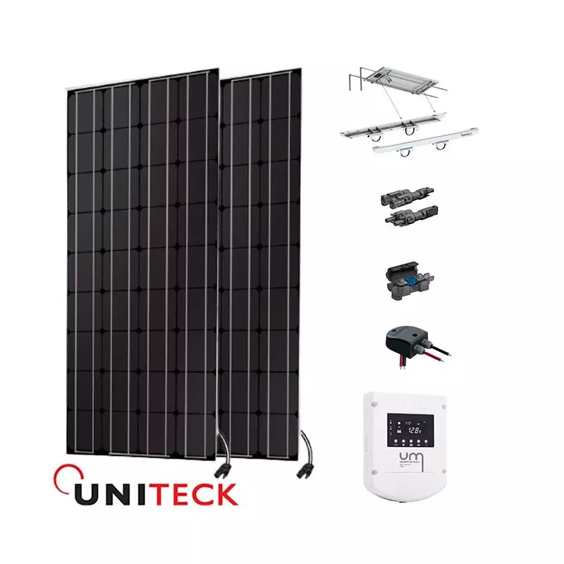 découvrez notre kit solaire 12v 300w, idéal pour vos besoins en électricité verte. parfait pour les camping-cars, les bateaux ou les installations autonomes, ce kit offre une solution efficace et durable pour profiter de l'énergie solaire. facile à installer et performant, il vous permettra de réduire votre empreinte carbone tout en bénéficiant d'une source d'énergie fiable.