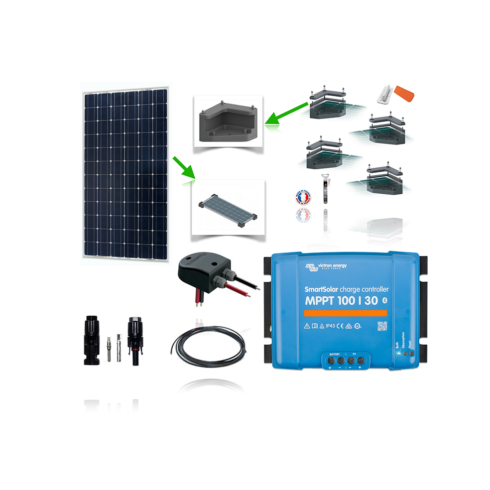 découvrez notre kit solaire 12v 300w, une solution idéale pour alimenter vos appareils en toute autonomie. écologique et économique, ce kit complet vous permet de profiter des bienfaits de l'énergie solaire tout en réduisant votre empreinte carbone. facile à installer, il est parfait pour les camping-car, caravane ou maison secondaire.