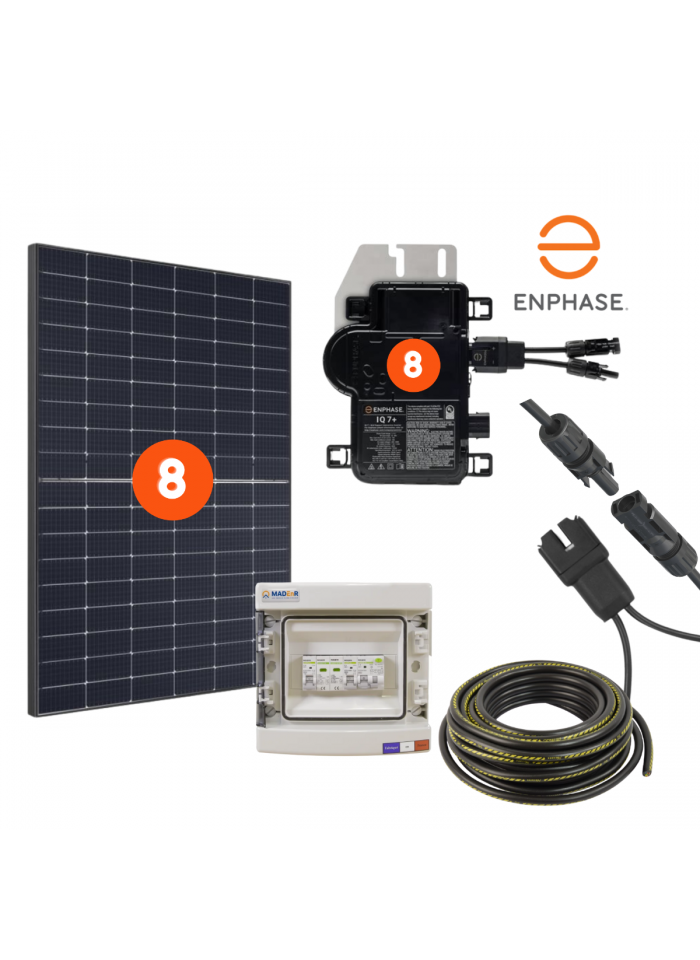 découvrez notre kit solaire de 3000w dédié à l'autoconsommation. idéal pour réduire vos factures d'énergie et profiter d'une solution durable, ce kit complet vous permet de produire votre propre électricité grâce à une installation simple. profitez d'une énergie verte et faites un geste pour la planète tout en réalisant des économies.