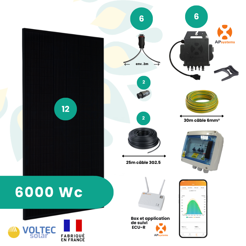découvrez notre kit solaire de 6000w avec batterie, idéal pour assurer une autonomie énergétique performante. profitez d'une installation facile, d'une puissance optimale et d'une solution écologique pour alimenter votre maison ou vos appareils. transformez votre consommation d'énergie et réduisez votre empreinte carbone dès aujourd'hui.