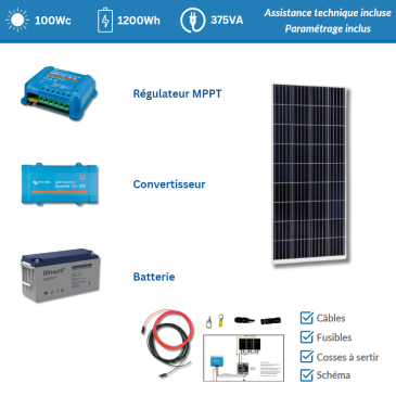 découvrez notre kit solaire autonome, la solution idéale pour produire votre propre énergie verte. facile à installer, ce kit est parfait pour le camping, les cabanes isolées ou en cas de coupure de courant. profitez d'une autonomie énergétique tout en préservant l'environnement.