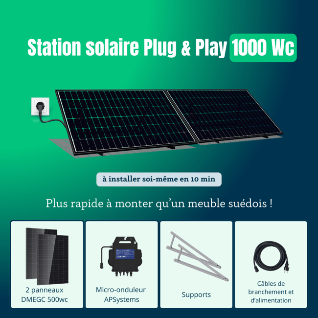 découvrez notre kit solaire plug and play, la solution idéale pour produire votre propre énergie renouvelable facilement et rapidement. écologique et économique, ce système autonome s'installe en un rien de temps pour alimenter vos appareils fiables, tout en réduisant votre empreinte carbone.