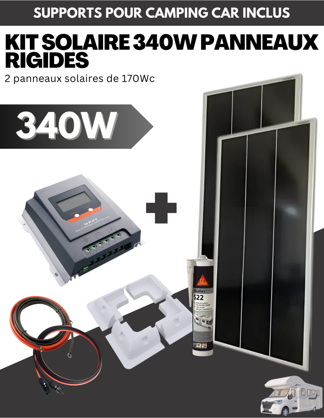 découvrez notre panneau solaire 1000w spécialement conçu pour les camping-cars. il offre une solution énergétique idéale pour vos aventures, garantissant une autonomie en électricité pour tous vos appareils. profitez de la liberté de voyager tout en préservant l'environnement !