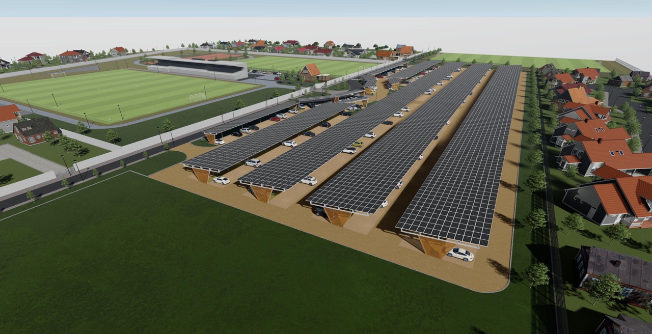 découvrez le parking solaire circulaire d'achmea aux pays-bas, une solution innovante alliant énergie renouvelable et stationnement durable.