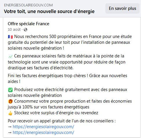 attention : alerte arnaque aux faux contrôles de panneaux solaires. découvrez comment reconnaître ces fraudes et protéger votre installation solaire contre les escroqueries.